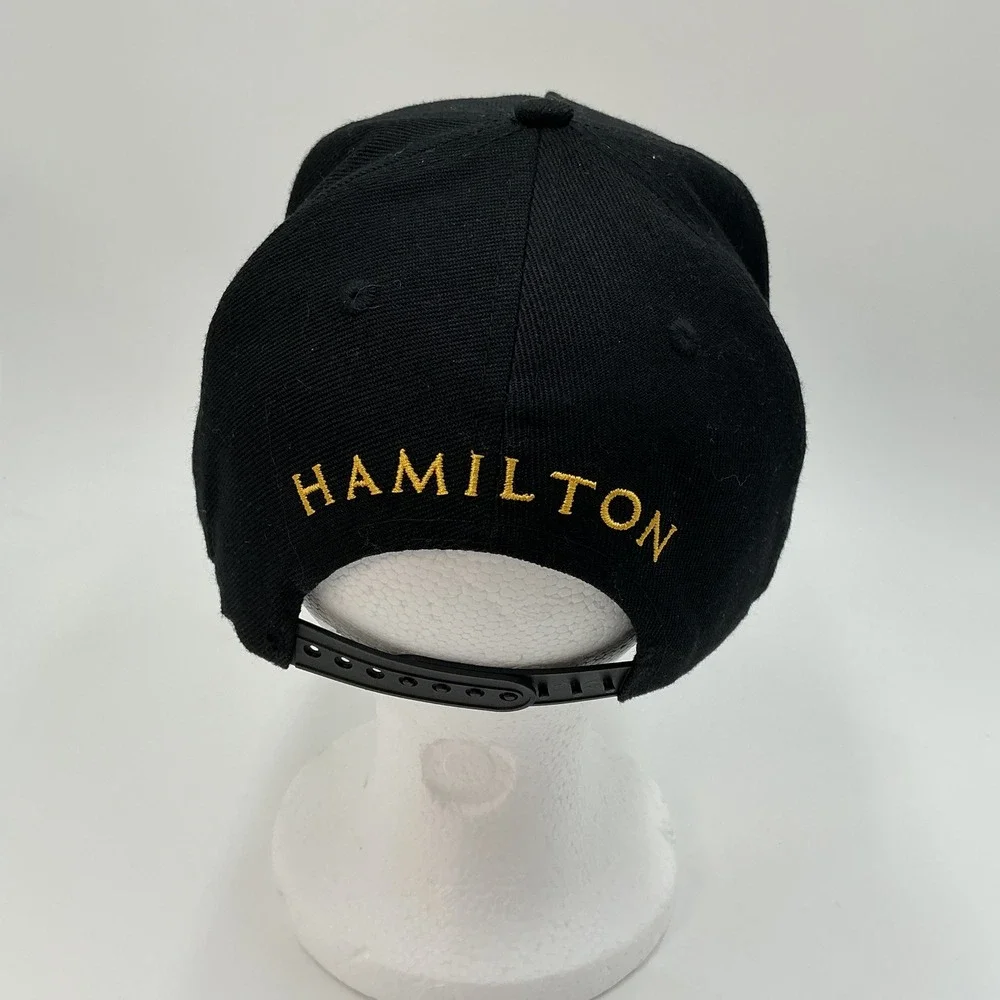 Hamilton‎ Hat Adult One Size Black Snapback A. Ham An American Musical Broadway